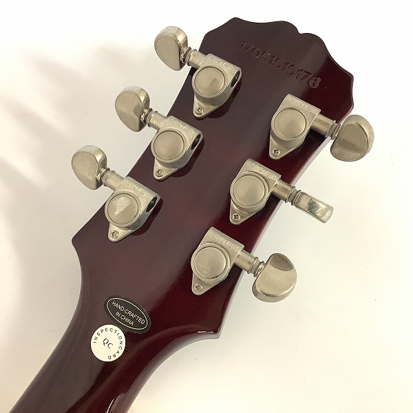 実際に弊社で買取させて頂いた★Epiphone/エピフォン Les Paul Standard Gold Top/レスポール スタンダード エレキギター 2017年製 ソフトケース付きの画像 2枚目