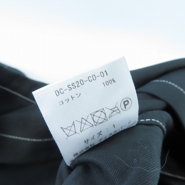 実際に弊社で買取させて頂いた【定価12万↑】DISCOVERED/ディスカバード 20SS Trench jacket coat/トレンチジャケット コート DC-SS20-CO-01/size：1の画像 3枚目