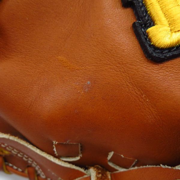 実際に弊社で買取させて頂いたHI-GOLD/ハイゴールド 硬式用/左投げ キャッチャーミット SKM-322Mの画像 8枚目