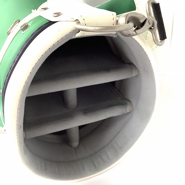 実際に弊社で買取させて頂いたFILA/フィラ ゴルフ 5分割キャディバッグ グリーンの画像 6枚目