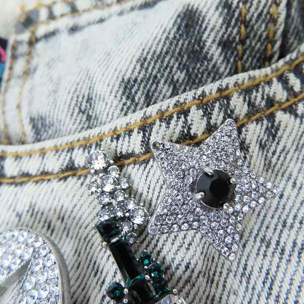 実際に弊社で買取させて頂いたMARC JACOBS/マークジェイコブズ ワッペン/ウォレットチェーン付き デニムパンツ/24の画像 7枚目