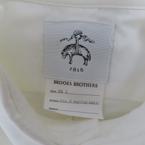 実際に弊社で買取させて頂いた【未使用】BLACK FLEECE by Brooks Brothers/ブルックスブラザーズ オックスフォードシャツ 28677/BB2の画像 2枚目