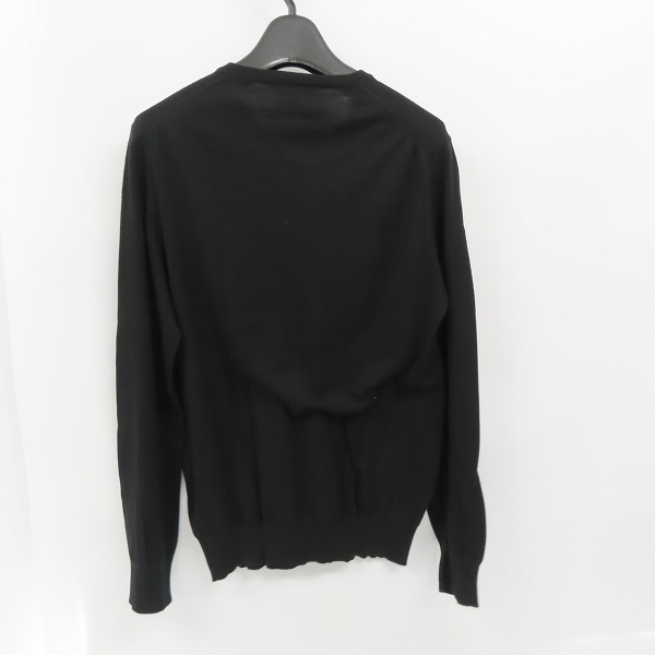 実際に弊社で買取させて頂いたHELMUT LANG/ヘルムートラング コットン Vネック ニットセーター/Mの画像 1枚目