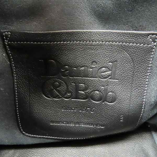 実際に弊社で買取させて頂いたDaniel&Bob/ダニエル＆ボブ  レザー ワンショルダー トートバック ブラックの画像 5枚目
