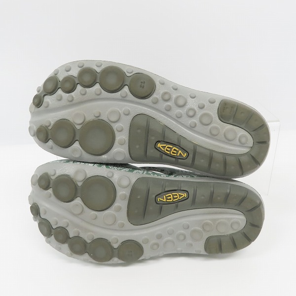 実際に弊社で買取させて頂いたKEEN/キーン SHANTI ARTS/シャンティアーツ グリーンペイズリーサンダル 1011982/26の画像 2枚目