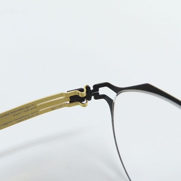 実際に弊社で買取させて頂いたic!berlin/アイシーベルリン KANETSUGU 眼鏡/アイウェアの画像 5枚目