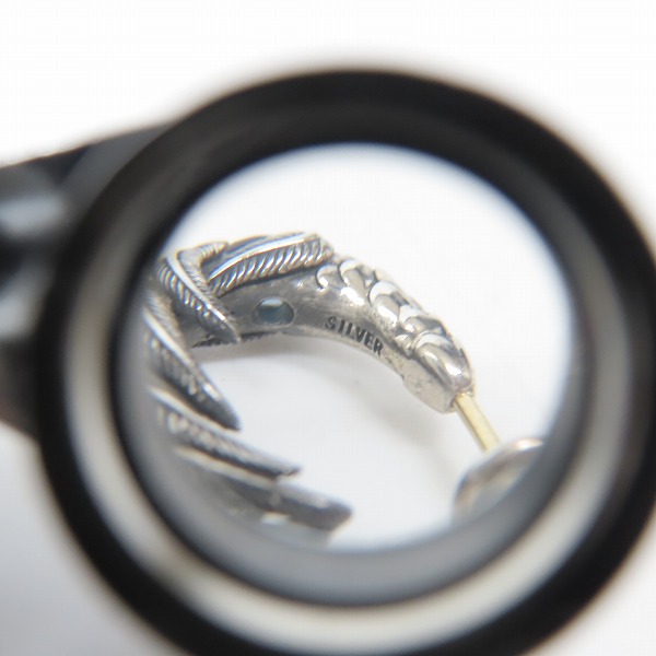 実際に弊社で買取させて頂いたBloody Mary/ブラッディマリー ピアス フェザーデザイン w/ストーンの画像 3枚目