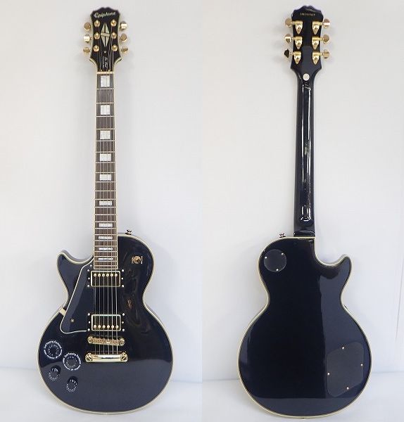 実際に弊社で買取させて頂いた★Epiphone/エピフォン Les Paul Custom Pro/レスポールカスタム プロ コイルタップ搭載 レフティ ギグケース付の画像 1枚目