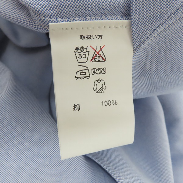 実際に弊社で買取させて頂いたBLACK FLEECE by Brooks Brothers/ブラックフリース バイ ブルックスブラザーズ 長袖オックスフォード/size：BB2の画像 4枚目