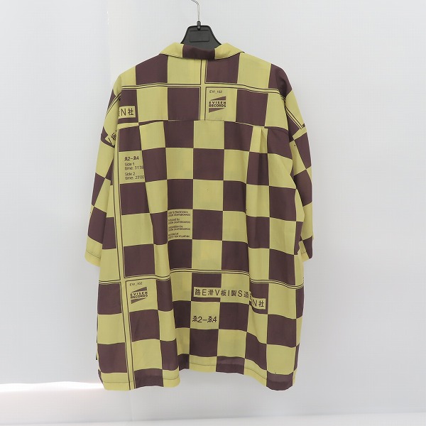 実際に弊社で買取させて頂いた Evisen skateboards/エビセンスケートボード ブロックチェック柄 アロハシャツ /size：XLの画像 1枚目