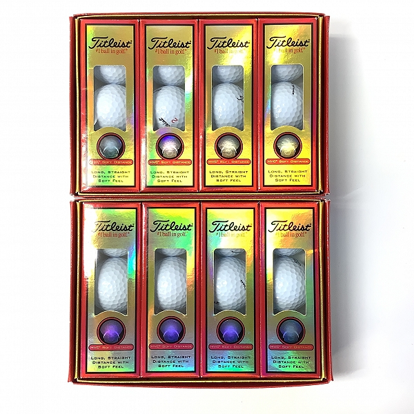 実際に弊社で買取させて頂いた【未使用】Titleist/タイトリスト HVC SOFT DISTANCE ゴルフボール 2ダース ホワイト