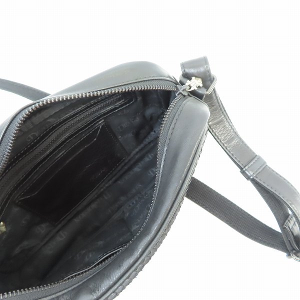 実際に弊社で買取させて頂いたDEAL DESIGN/ディールデザイン Black Cube レザー ショルダーバッグの画像 3枚目