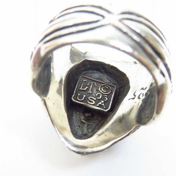 実際に弊社で買取させて頂いたLeathers＆Treasures/レザーズ＆トレジャーズ クレストリング w/ポリチーノクロス 18号の画像 6枚目