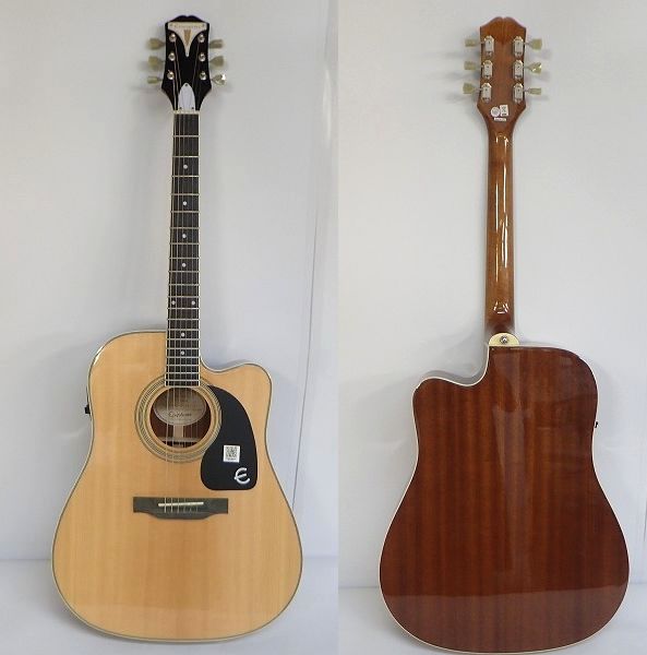 実際に弊社で買取させて頂いた★Epiphone/エピフォン Pro-1 ULTRA NA エレアコ/アコースティックギター ソフトケース付の画像 2枚目