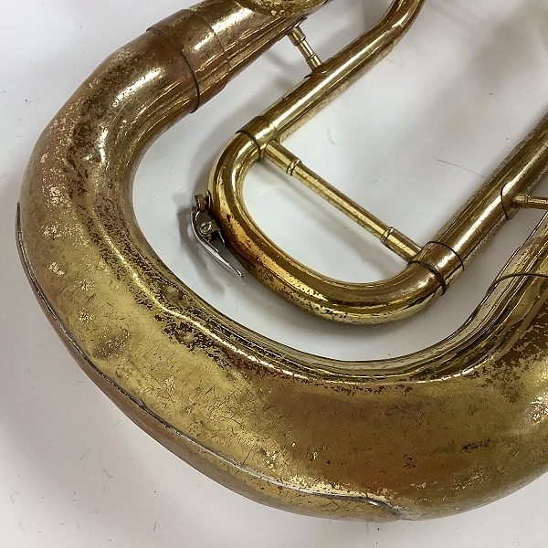 実際に弊社で買取させて頂いた★【ジャンク】YAMAHA/ヤマハ YEP-201/YEP201 ユーフォニアム ゴールド ハードケース付の画像 7枚目