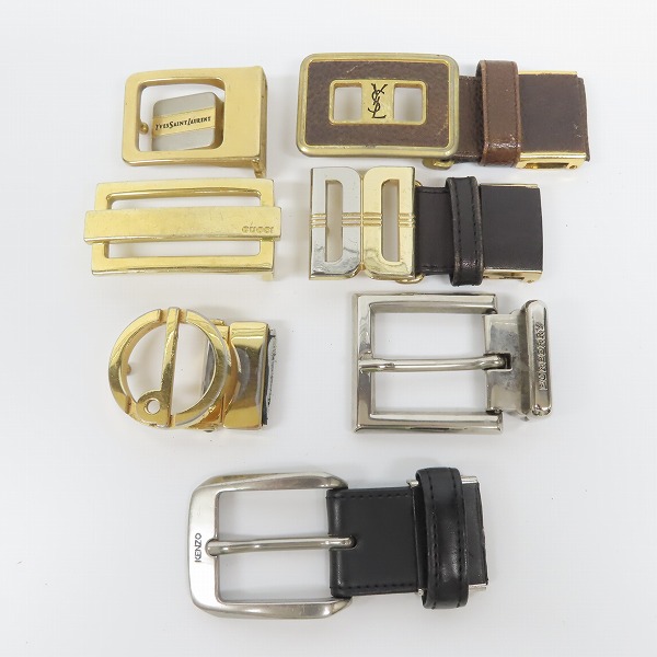 実際に弊社で買取させて頂いた【ジャンク/おまとめ7点】グッチ/ダンヒル/バリー/ケンゾー/バーバリー 他 ベルトバックル 