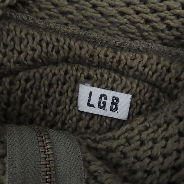 実際に弊社で買取させて頂いたLGB/ルグランブルー ZIP UP/SHT KNIT ジップアップ ニット/1の画像 2枚目