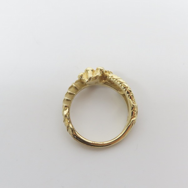 実際に弊社で買取させて頂いた【ギャラ付き】Bloody Mary/ブラッディマリー 鵺 リング wダイアモンド 13号の画像 5枚目