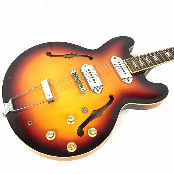実際に弊社で買取させて頂いた★Epiphone/エピフォン CASINO VC カジノ フルアコ エレキギター ハードケース付き 難ありの画像 4枚目