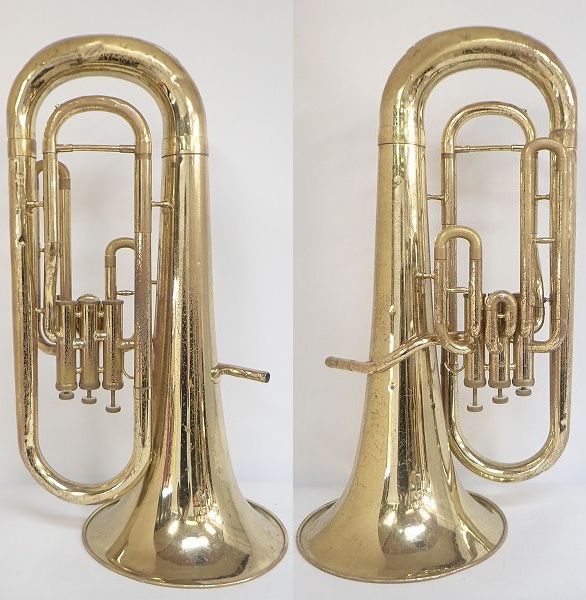 実際に弊社で買取させて頂いた★【ジャンク】YAMAHA/ヤマハ YEP-201/YEP201 ユーフォニアム ゴールド ハードケース付きの画像 1枚目