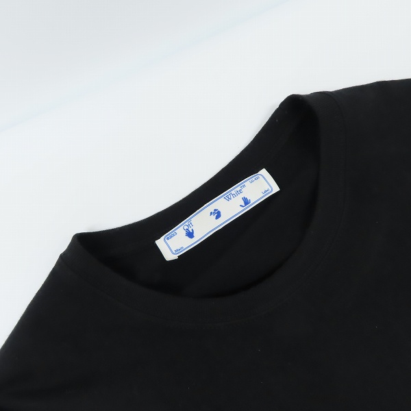 実際に弊社で買取させて頂いたOFF-WHITE/オフホワイト 21SS MARKER L/S TEE バックアローマーカープリント 長袖Tシャツ OMAB001R21JER003/size：Mの画像 6枚目