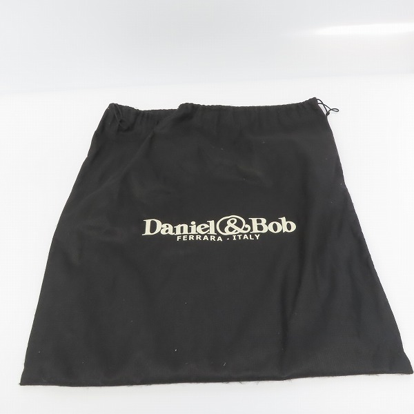 実際に弊社で買取させて頂いたDaniel&Bob/ダニエル＆ボブ 型押しレザー ショルダーバッグ ポーチ付きの画像 9枚目