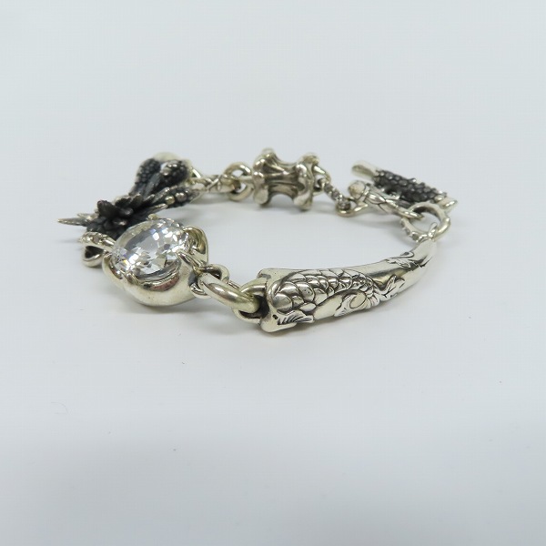 実際に弊社で買取させて頂いた【ギャラ付】Bloody Mary/ブラッディマリー ナイトレイヴンブレスレット w/ホワイトトパーズの画像 2枚目