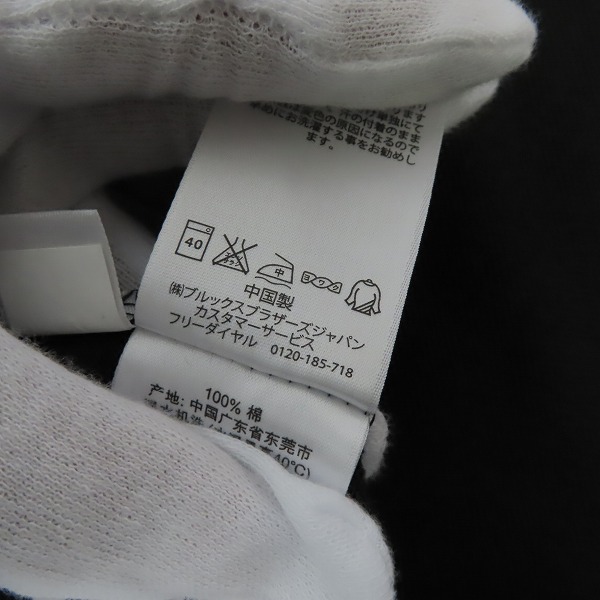 実際に弊社で買取させて頂いたBrooks Brothers/ブルックスブラザーズ 胸刺繍 半袖ポロシャツ ブラック/XLの画像 4枚目