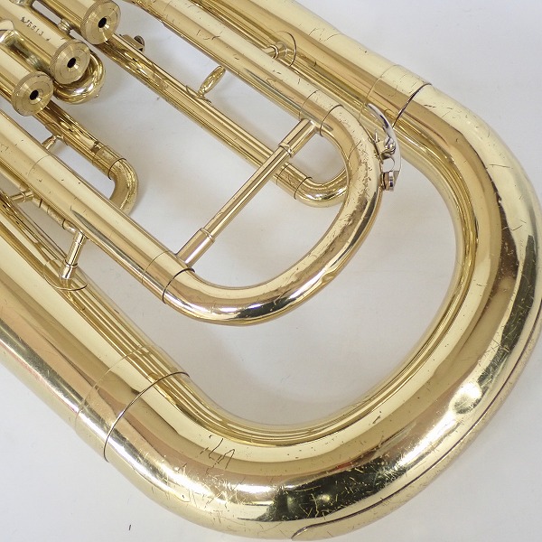 実際に弊社で買取させて頂いた★【ジャンク】YAMAHA/ヤマハ YEP-201/YEP201 ユーフォニアム ゴールド ハードケース付 の画像 7枚目