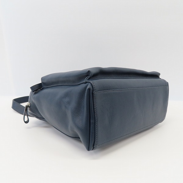 実際に弊社で買取させて頂いたDaniel&Bob/ダニエル＆ボブ  レザー ワンショルダー トートバック ネイビーの画像 2枚目