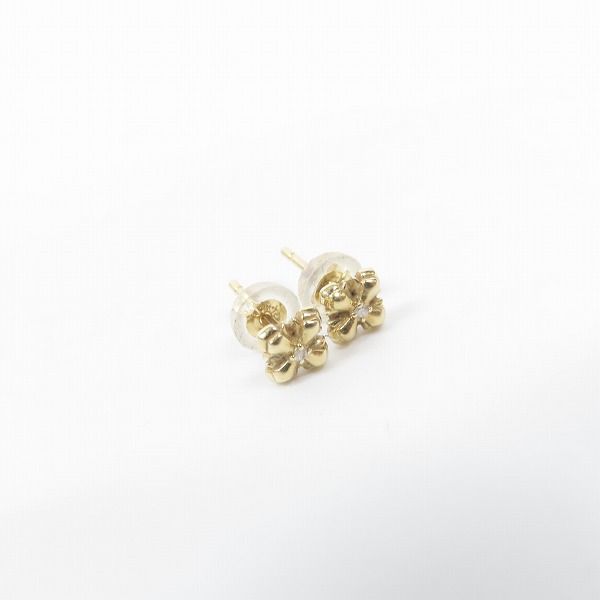 実際に弊社で買取させて頂いた【ギャラ付き】Bloody Mary/ブラッディマリー K18 sin 罪 ピアス w/ダイアモンドの画像 1枚目