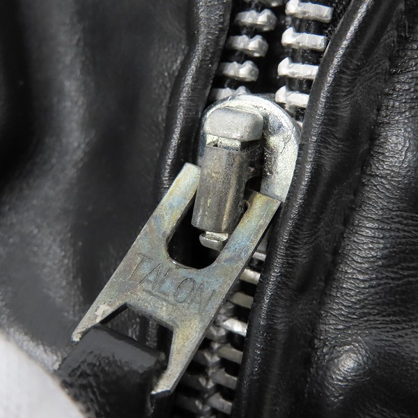 実際に弊社で買取させて頂いたSchott/ショット ダブルライダースジャケット・パーフェクト 75周年記念モデル（ベックモデル）Size：42の画像 6枚目