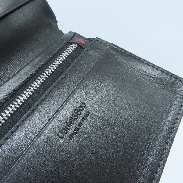 実際に弊社で買取させて頂いたDaniel&Bob/ダニエルアンドボブ レザー/牛革 二つ折り財布 コインケース ブラック 031-1936の画像 4枚目