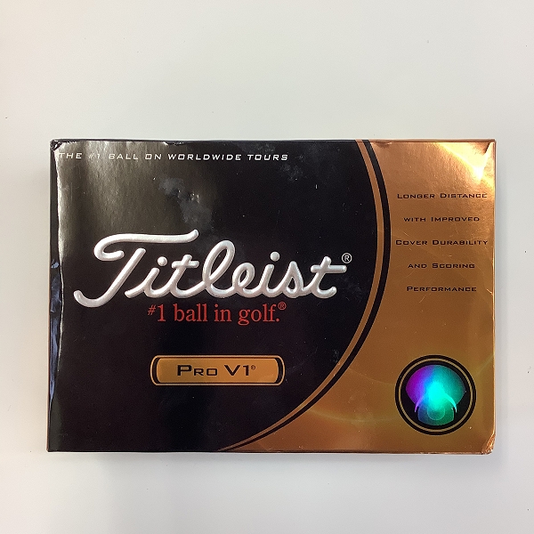 実際に弊社で買取させて頂いた【未使用/オウンネーム入】Titleist/タイトリスト PRO V1 ホワイト ゴルフボール 1ダースの画像 2枚目