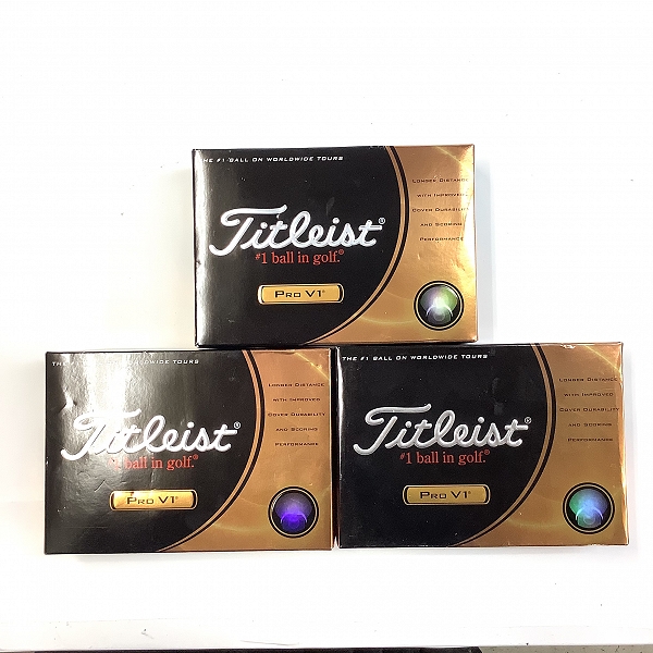実際に弊社で買取させて頂いた【未使用オウンネーム入】Titleist/タイトリスト PRO V1 ホワイト ゴルフボール 3ダースの画像 2枚目