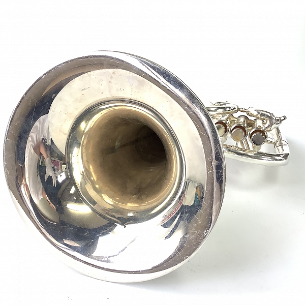 実際に弊社で買取させて頂いた★【ジャンク】YAMAHA/ヤマハ YAH-203/YAH203 アルトホルン 銀メッキ仕上げ ハードケース付の画像 7枚目