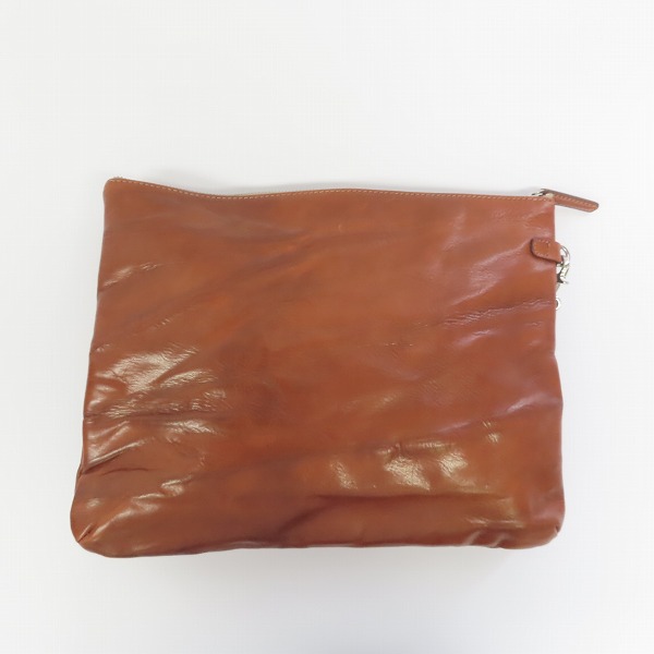 実際に弊社で買取させて頂いたDaniel&Bob/ダニエル＆ボブ レザー クラッチバッグ ブラウンの画像 1枚目
