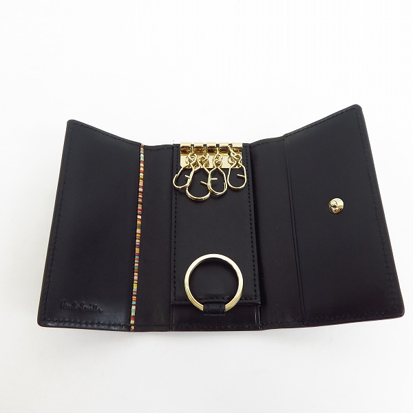 実際に弊社で買取させて頂いたPaul Smith/ポールスミス オールドレザー 牛革 キーケース PSC482の画像 3枚目