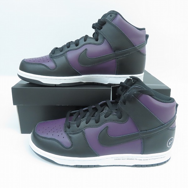 実際に弊社で買取させて頂いた【未使用】NIKE/ナイキ×FRAGMENT DESIGN/フラグメントデザイン DUNK HI/F ダンクハイ 北京 DJ0382-600/28.0の画像 3枚目