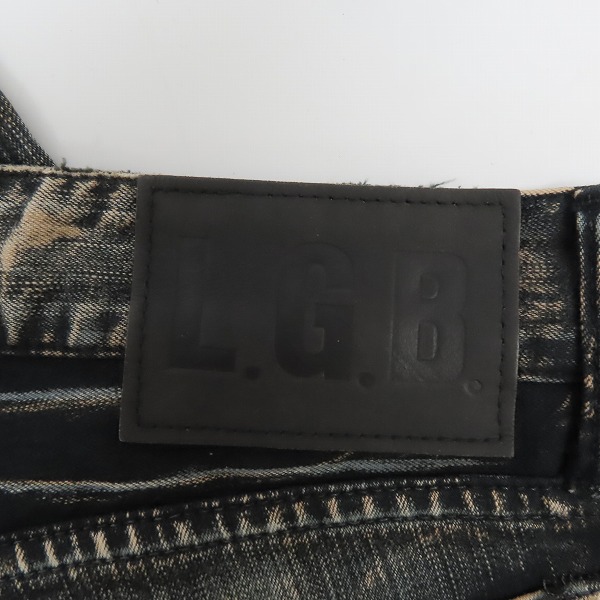実際に弊社で買取させて頂いたLGB/ルグランブルー ブリーチ加工 デニムパンツ OCEAN/S-WOLF/25の画像 2枚目