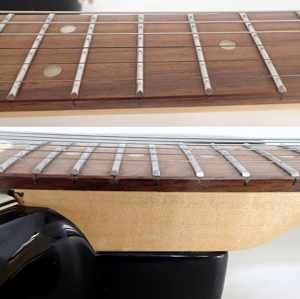 実際に弊社で買取させて頂いた★【ジャンク】BUSKER'S/バスカーズ ストラトキャスターType SSH ブラック ソフトケース付 の画像 3枚目