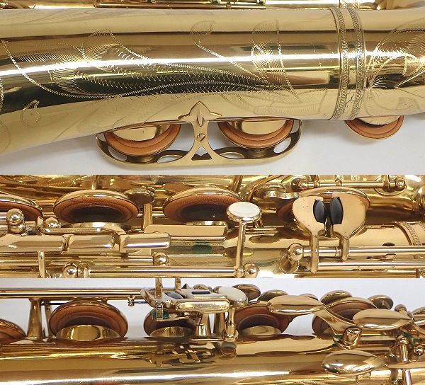 実際に弊社で買取させて頂いた★SELMER/セルマー テナーサックス MARK Ⅵ 彫刻有り フラセル 11万台 ビンテージ ハードケース付 の画像 7枚目