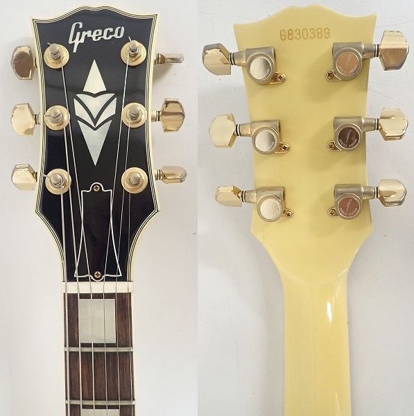 実際に弊社で買取させて頂いた★Greco/グレコ レスポールカスタムType エレキギター O切れロゴ 1983年製 ジャパンビンテージの画像 2枚目