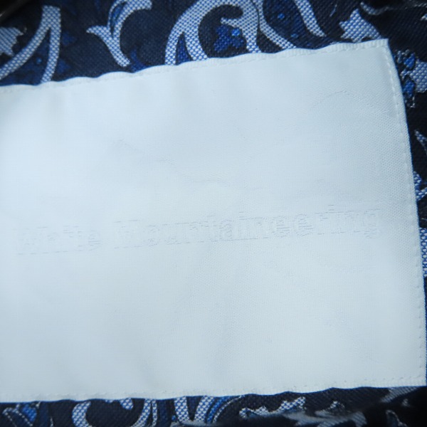 実際に弊社で買取させて頂いたWhite Mountaineering/ホワイトマウンテニアリング 4ボタンジャケット ペイズリー柄 WM1273208/0の画像 2枚目