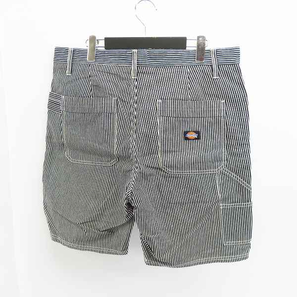 実際に弊社で買取させて頂いたSTUSSY×Dickies/ステューシー×ディッキーズ ヒッコリーワークショーツ/36の画像 1枚目
