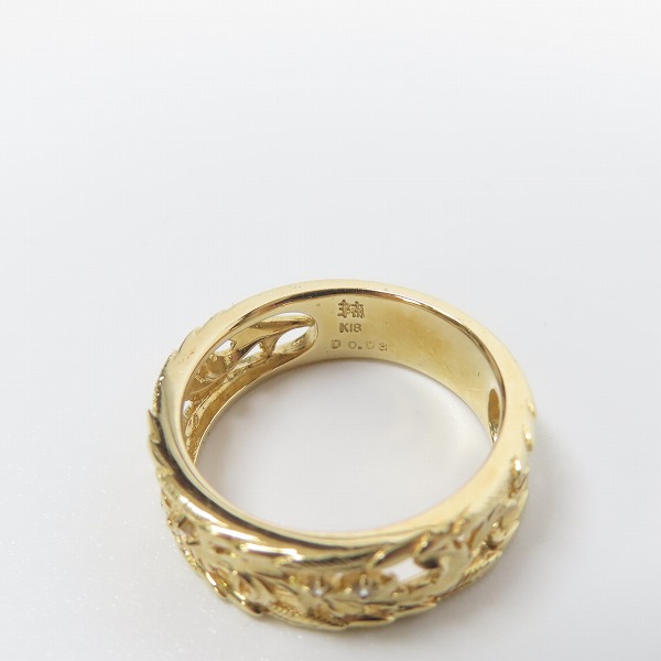 実際に弊社で買取させて頂いた【ギャラ付き】Bloody Mary/ブラッディマリー FAVOR K18 リング/13号の画像 6枚目