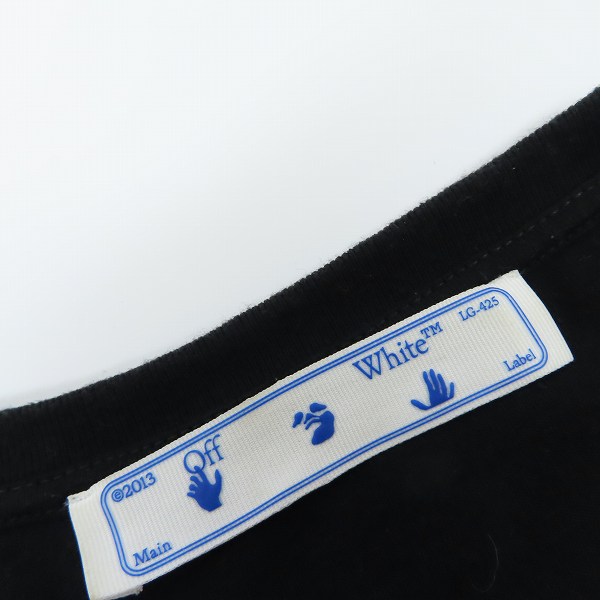 実際に弊社で買取させて頂いたOFF-WHITE/オフホワイト 21SS MARKER L/S TEE バックアローマーカープリント 長袖Tシャツ OMAB001R21JER003/size：Mの画像 2枚目