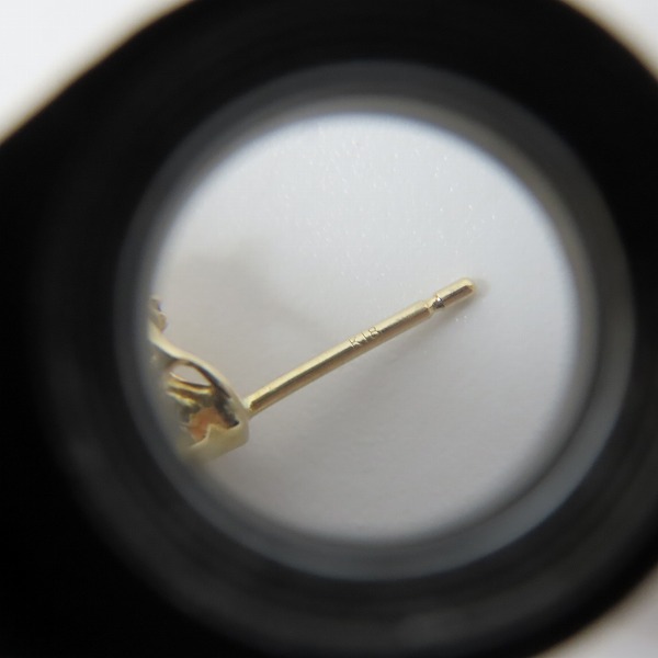 実際に弊社で買取させて頂いた【ギャラ付き】Bloody Mary/ブラッディマリー K18 化猫 ピアス Left w/ダイアモンドの画像 4枚目