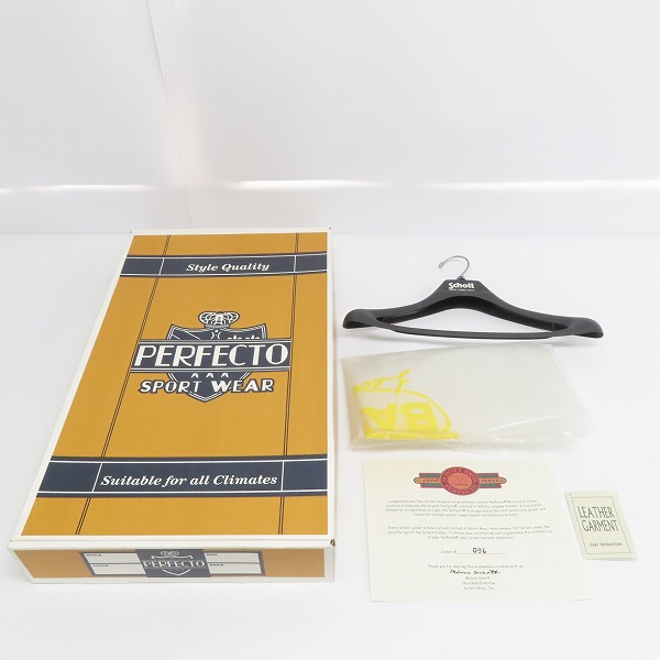 実際に弊社で買取させて頂いたSchott/ショット ダブルライダースジャケット・パーフェクト 75周年記念モデル（ベックモデル）Size：42の画像 9枚目