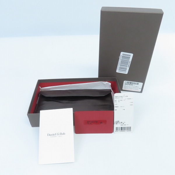 実際に弊社で買取させて頂いたDaniel&Bob/ダニエルアンドボブ 長財布/ロングウォレット レザー/牛革 ダークブラウン 019 1736の画像 6枚目